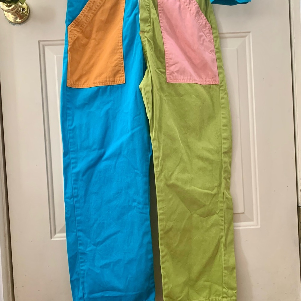 Big Bud Press Rainbow Colorblock Patchwork Jumpsu… - image 3